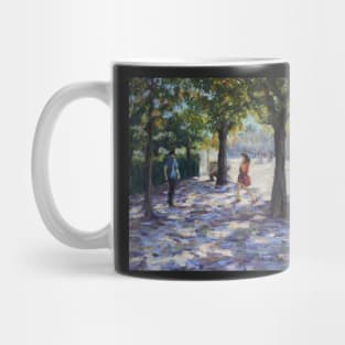 Walking near the Louvre, Paris Mug